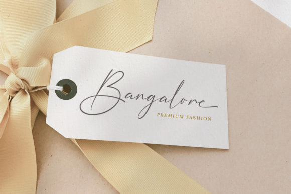 Golden Partline Font PNG with transparent background - Preview 3