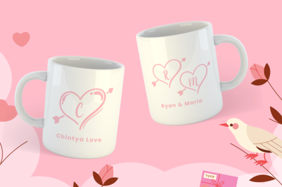 Hello Heart Monogram Font - Preview 1