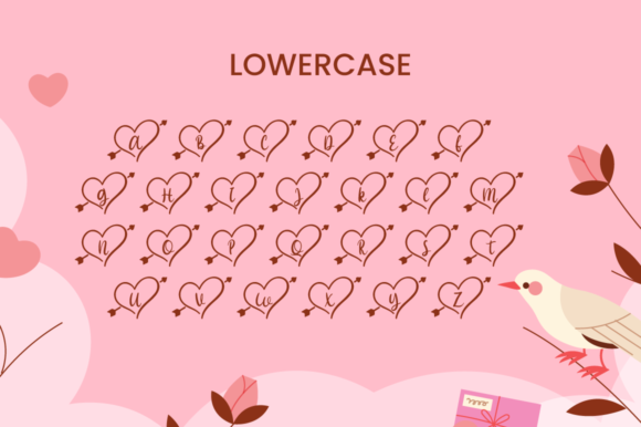 Hello Heart Monogram Font - Preview 3