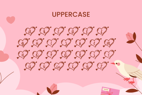 Hello Heart Monogram Font - Preview 4