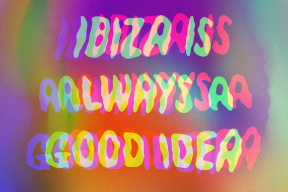 Ibiza Font PNG with transparent background - Preview 3