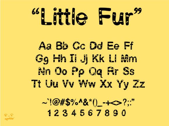 Little Fur Font font preview - 2