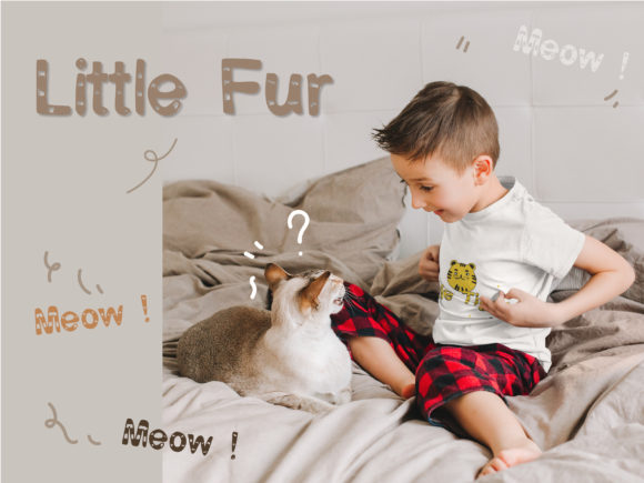 Little Fur Font font preview - 3
