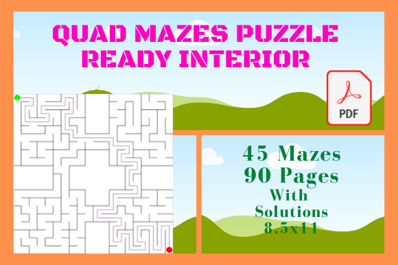 Mazes Kids Interior for KDP Graphic by Sadia Design House · Creative ...