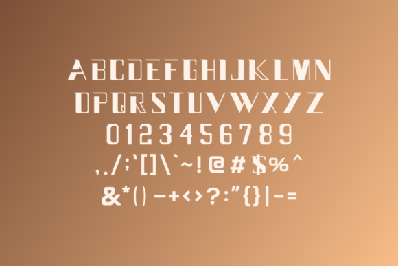 Nice Thick Font PNG with transparent background - Preview 2