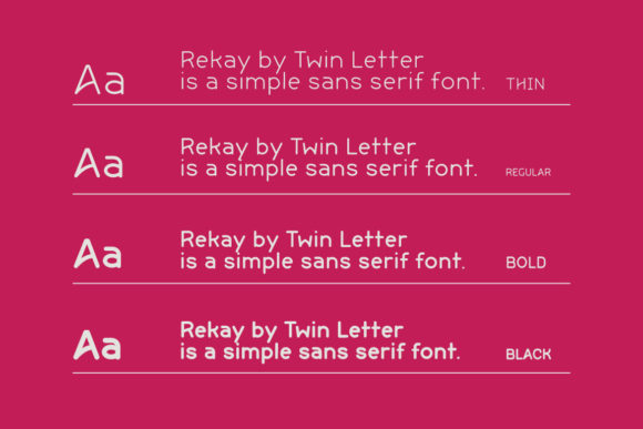 Rekay Font PNG with transparent background - Preview 1