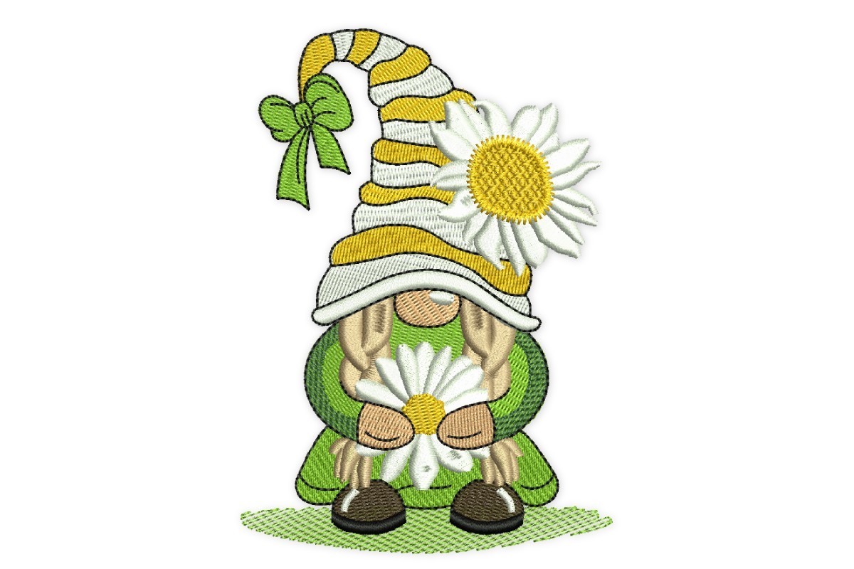 Spring Daisy Gnome