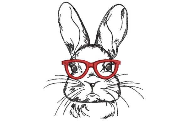 Easter Bunny with Glasses