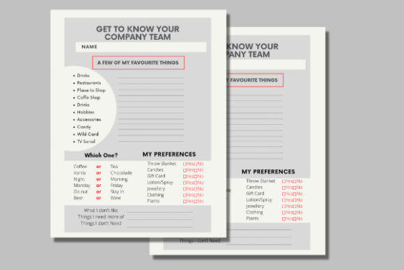 Employee Questionnaire Team Building Graphics