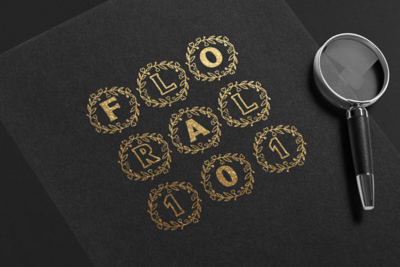 Floral Font - Preview 4