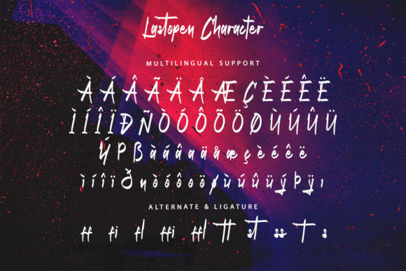 Lastopen Font PNG with transparent background - Preview 6
