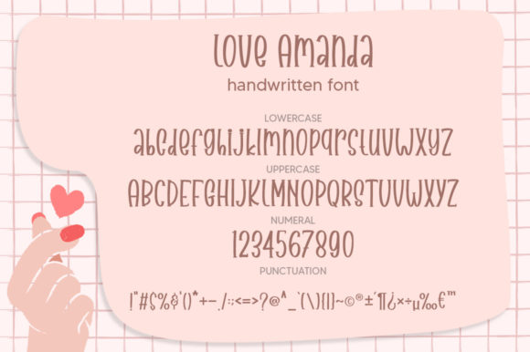 Love Amanda Font PNG with transparent background - Preview 5