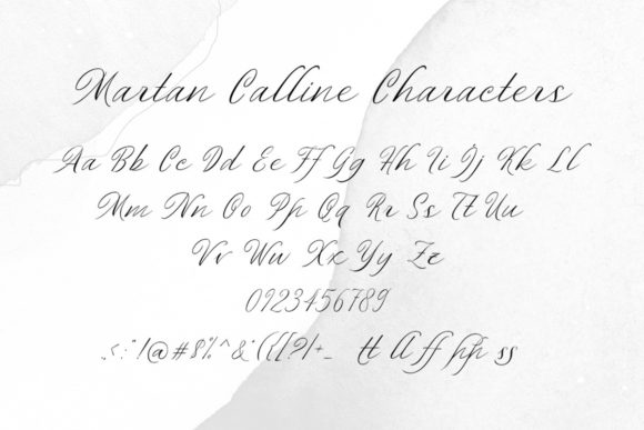 Martan Calline Font PNG with transparent background - Preview 4