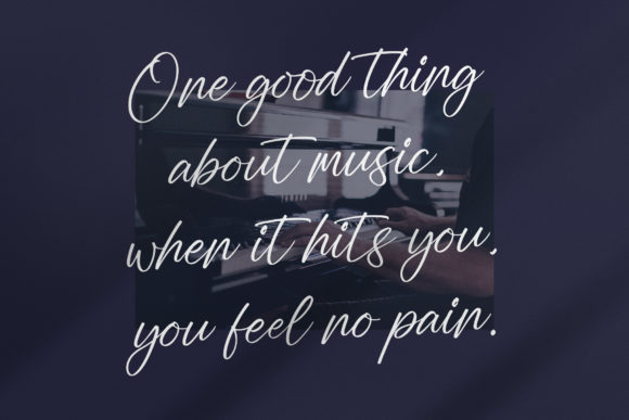 Musika Study Font PNG with transparent background - Preview 4