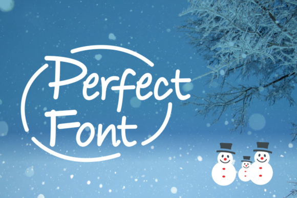 Snow Smile Font PNG with transparent background - Preview 1