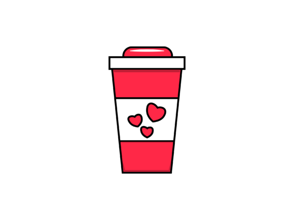 Valentines Drink Heart Ilustrations
