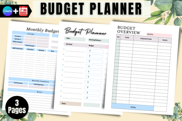 Budget Planner, Monthly Budget Overview