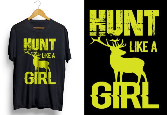Hunt Like a Girl Grafica Modelli di Stampa Di Sazzadh