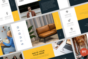 Studio Business PowerPoint Template Graphic by Bervisual · Creative Fabrica