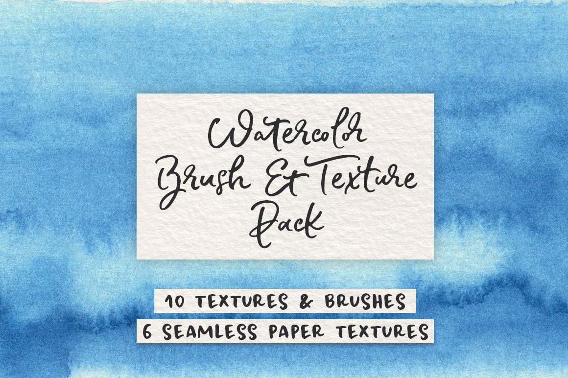 Blue Watercolor and Texture Pack
