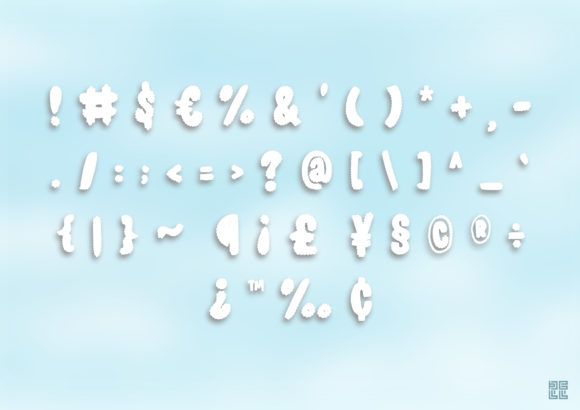 Chomolo Font PNG with transparent background - Preview 2
