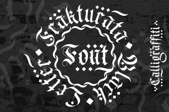 Frakturata Font PNG with transparent background - Preview 1