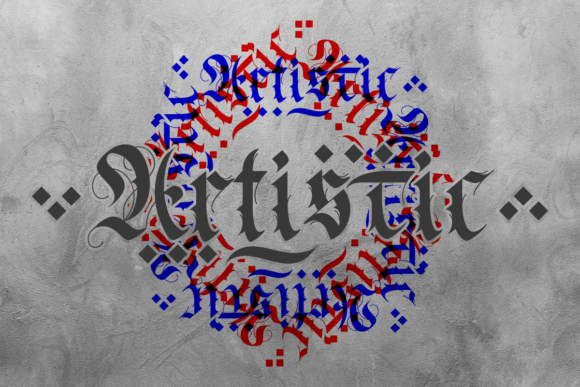 Frakturata Font PNG with transparent background - Preview 3