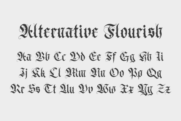 Frakturata Font PNG with transparent background - Preview 5