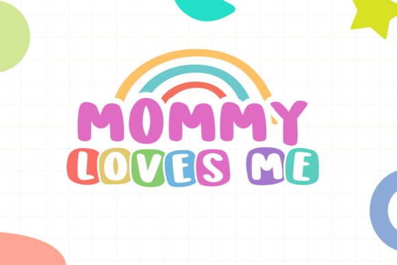 Happy Block Font PNG with transparent background - Preview 3