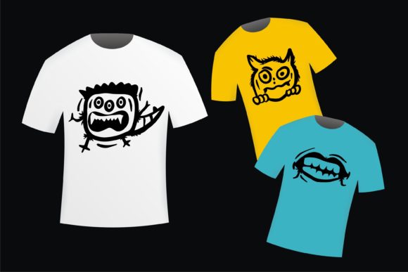 Mini Monster Font PNG with transparent background - Preview 1