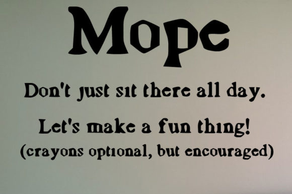 Mope Font PNG with transparent background - Preview 1