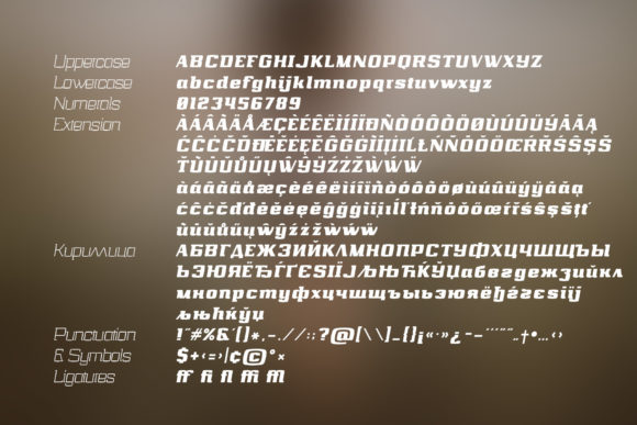 Quartell Font PNG with transparent background - Preview 1