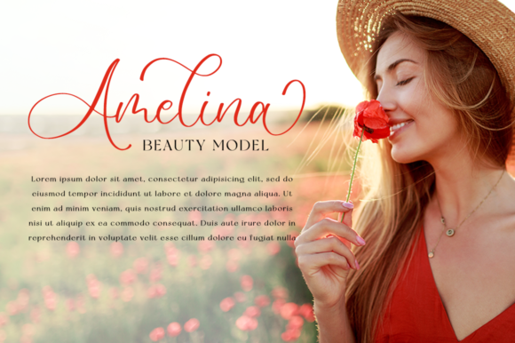 Romantic Rossie Font PNG with transparent background - Preview 5