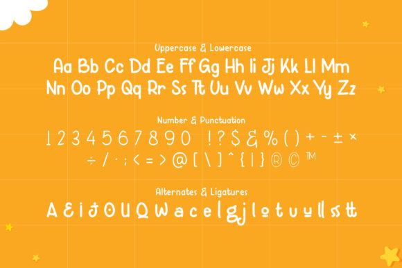 Sagobi Font PNG with transparent background - Preview 1