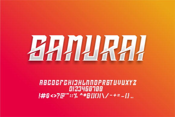 Samehada Font PNG with transparent background - Preview 1
