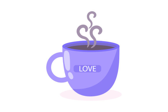 Valentine Coffee Mug Icon Graphics