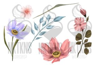 Watercolor Florals Clipart. Wild Flowers Graphic by NKTKNS · Creative ...