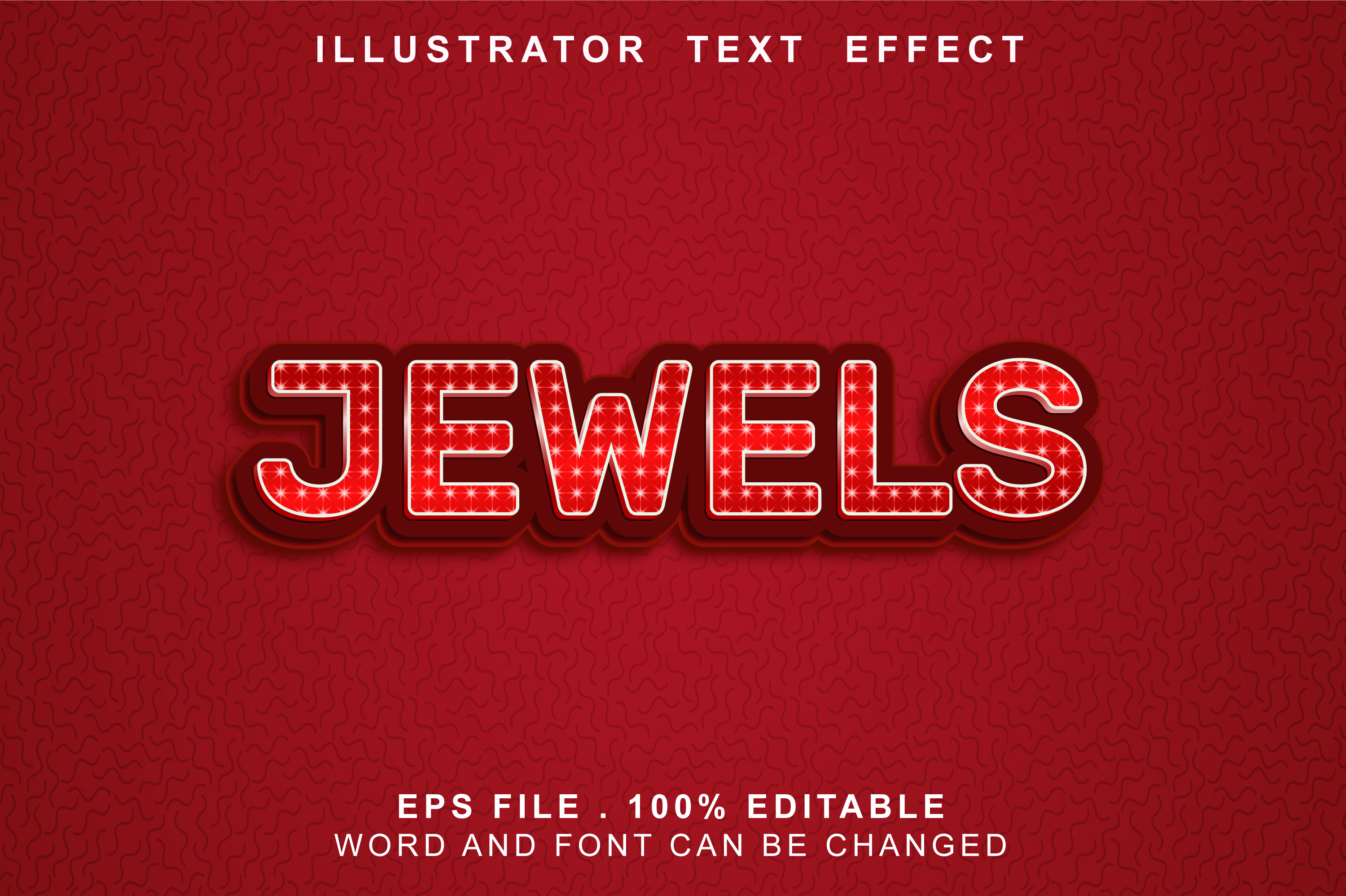 Jewels Text Effect Editable Graphic by riotama85 · Creative Fabrica