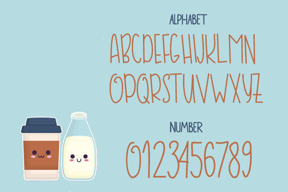 Coffe and Milk Font - Preview 1
