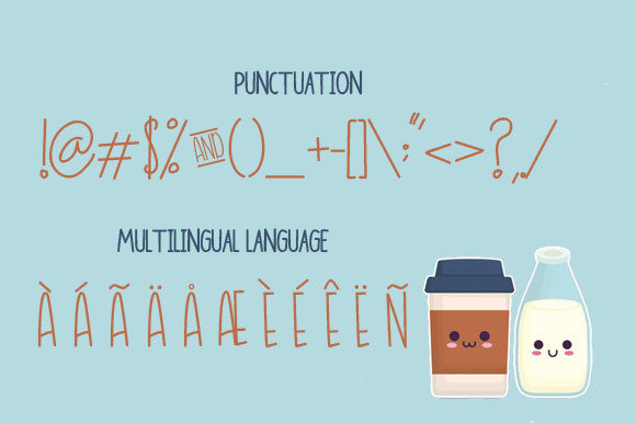 Coffe and Milk Font - Preview 2