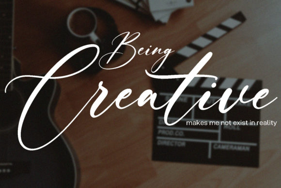 Criquella Script Font PNG with transparent background - Preview 2