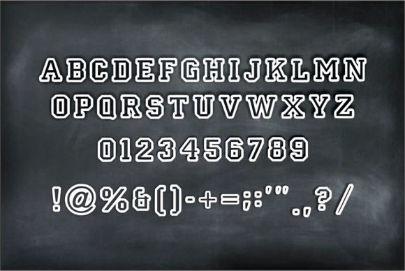 Dark Line Font - Preview 3