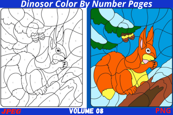 Color by Number Unicorn 10 Pages V-2 Graphic by SJstore · Creative Fabrica