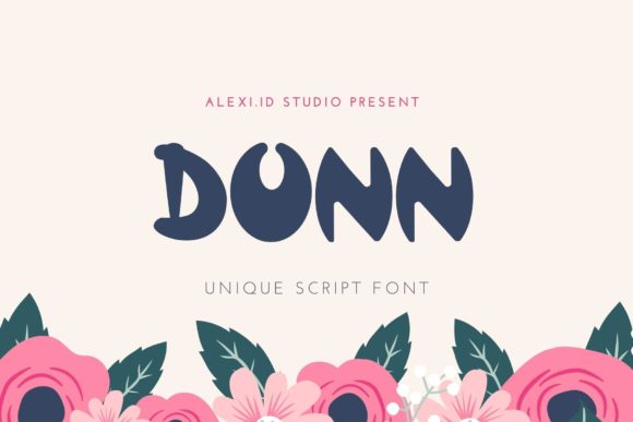 Dunn Display Font By alexiidstudio