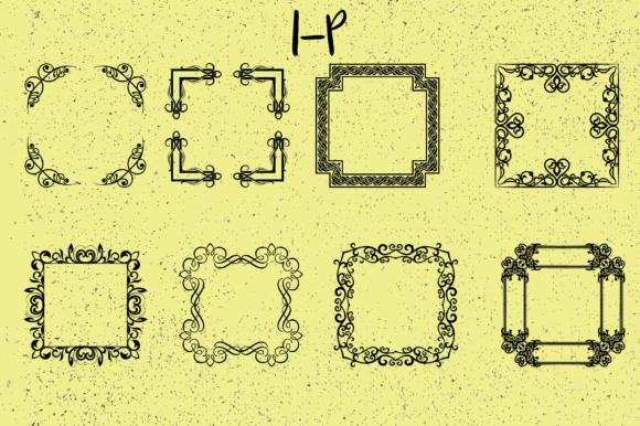 Frames Creator 2.0 Font PNG with transparent background - Preview 2