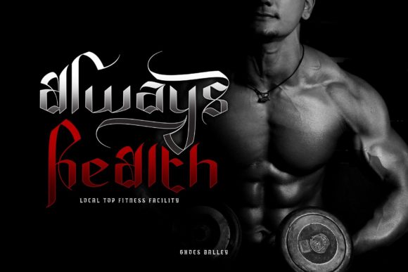 Ghoes Balley Font font preview - 2