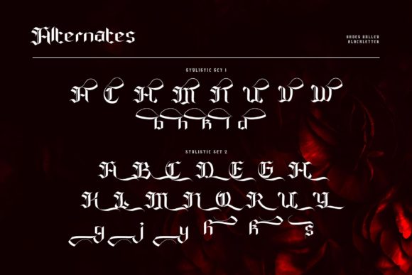 Ghoes Balley Font font preview - 6