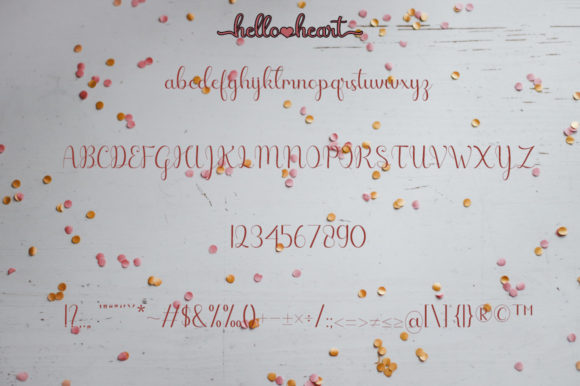 Hello Heart Font - Preview 6