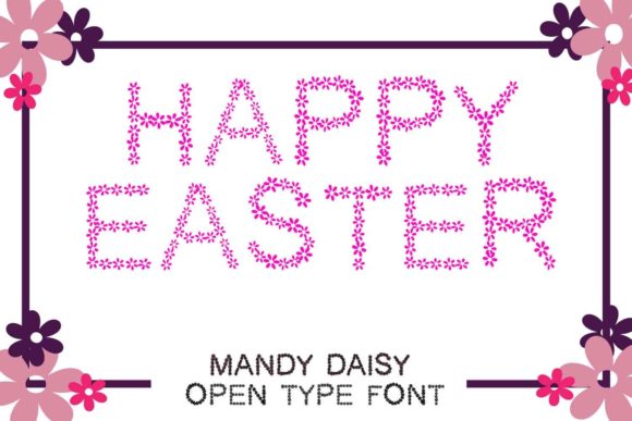 Mandy Daisy Font PNG with transparent background - Preview 1