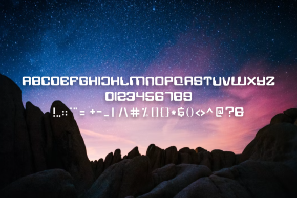 Necropos Font PNG with transparent background - Preview 2